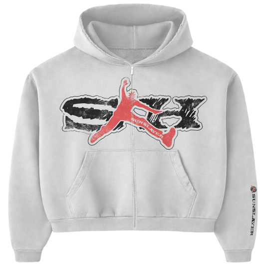 SH JUMPMAN WHITE ZIPUP JACKET